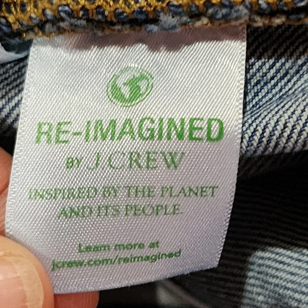J. Crew Re-Imagined Flex Straight-Leg Jeans Size 28x32 Medium Wash Stretch Denim